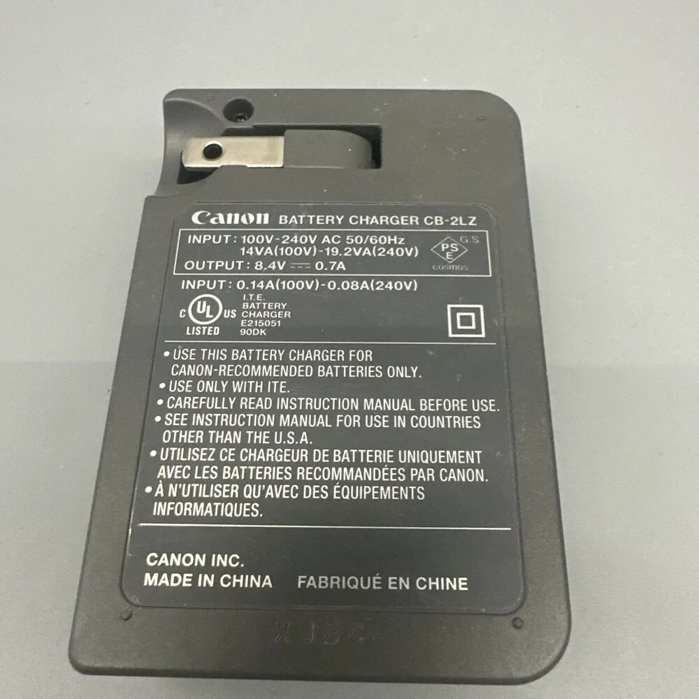 Canon OEM CB-2LZE CB2LZ Battery Charger for NB-7L PowerShot G11, G12, SX30 is